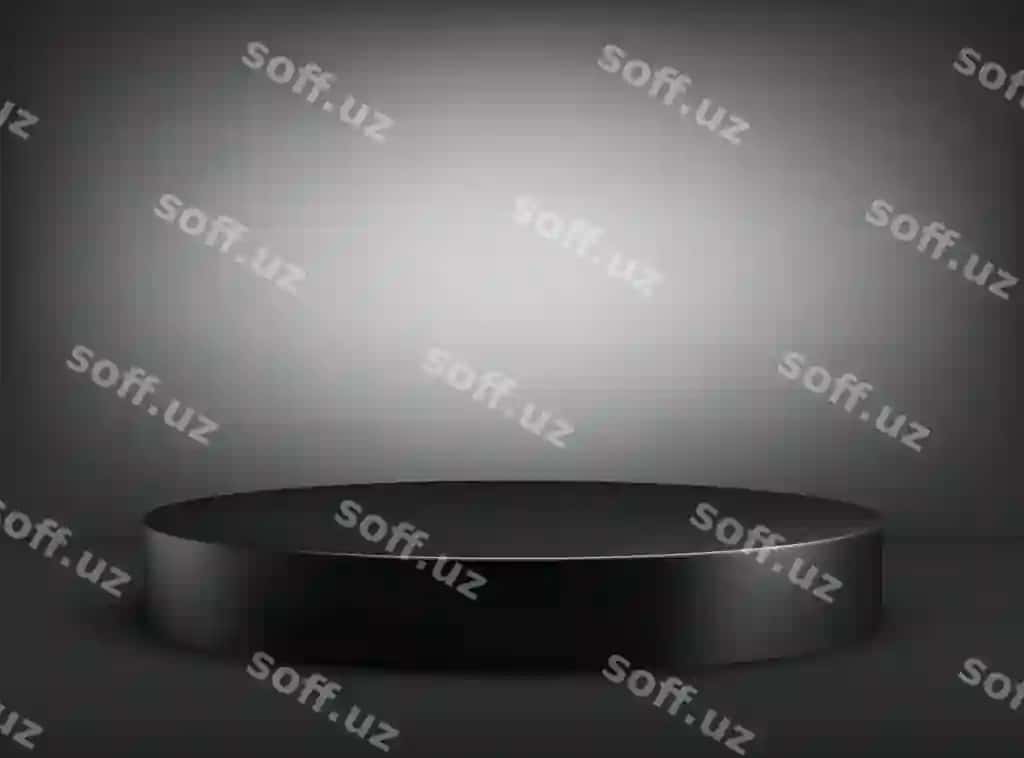Qora bo'sh aylanma podstavka qora aylanma podium reklama ko'rsatish | Black empty round pedestal black round podium advertising display
