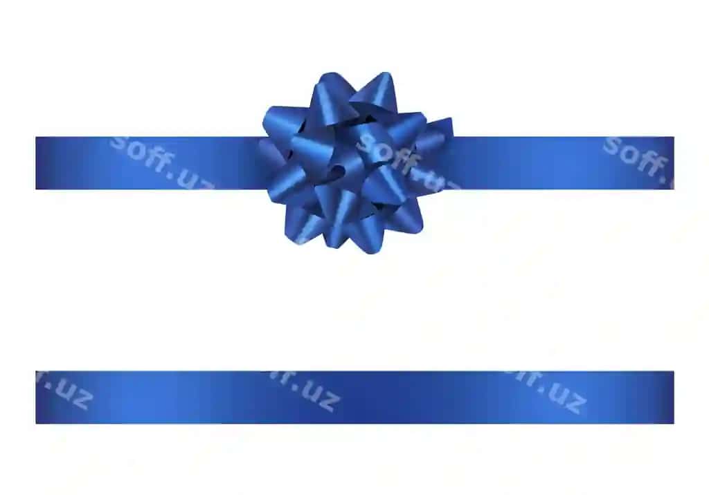 Ko'k qaramon lenta | Blue bow ribbon