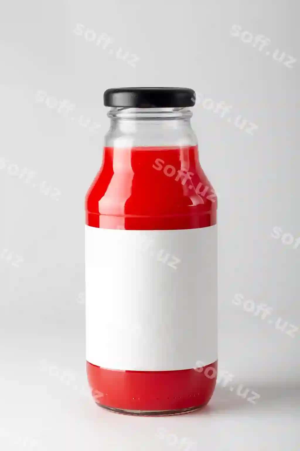 Yorlika namuna shisha idish | Label mockup glass bottle