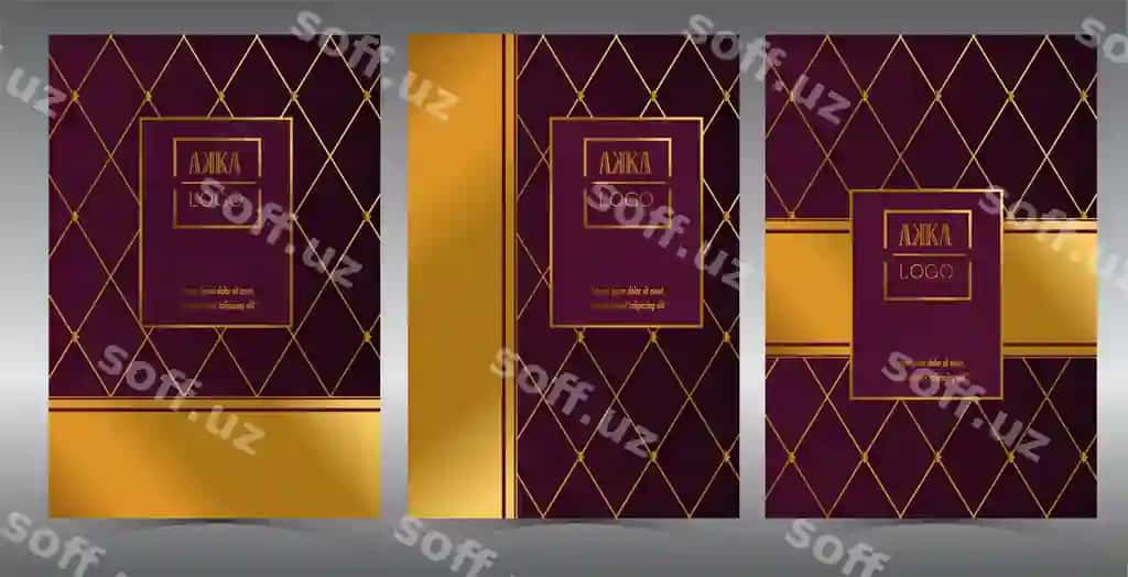 Luxury premium cover menu geometric | Luxury premium cover menu geometric