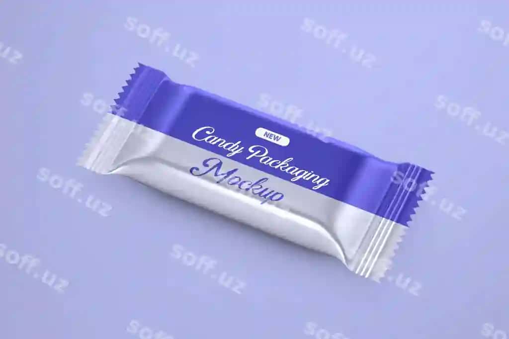 Shirinlik qadoqlash mockup | Candy packaging mockup