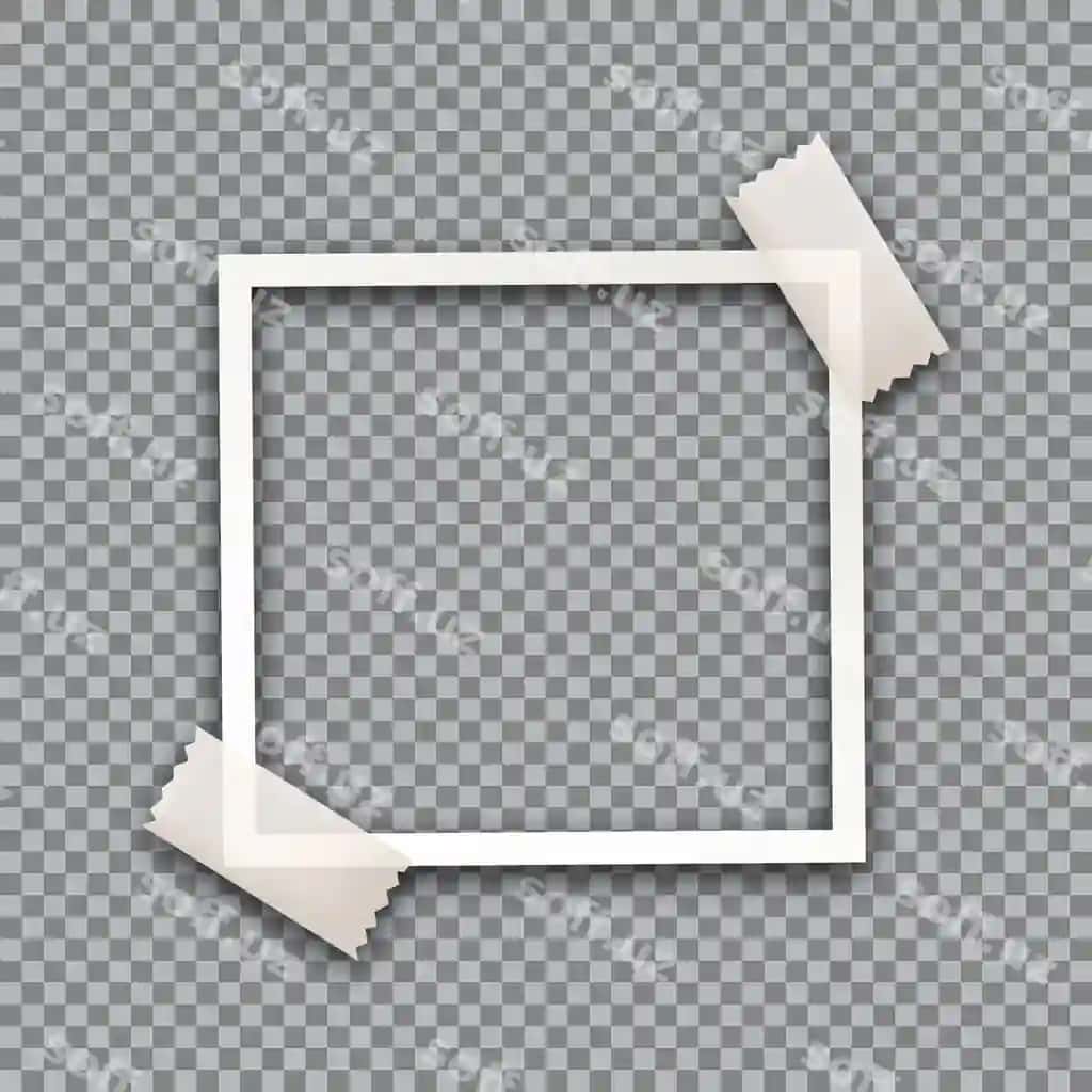Foto ramka ajraltirilgan shaffof orqa fonda bo'sh rasm ramkasi | Photo frame isolated transparent background blank picture frame