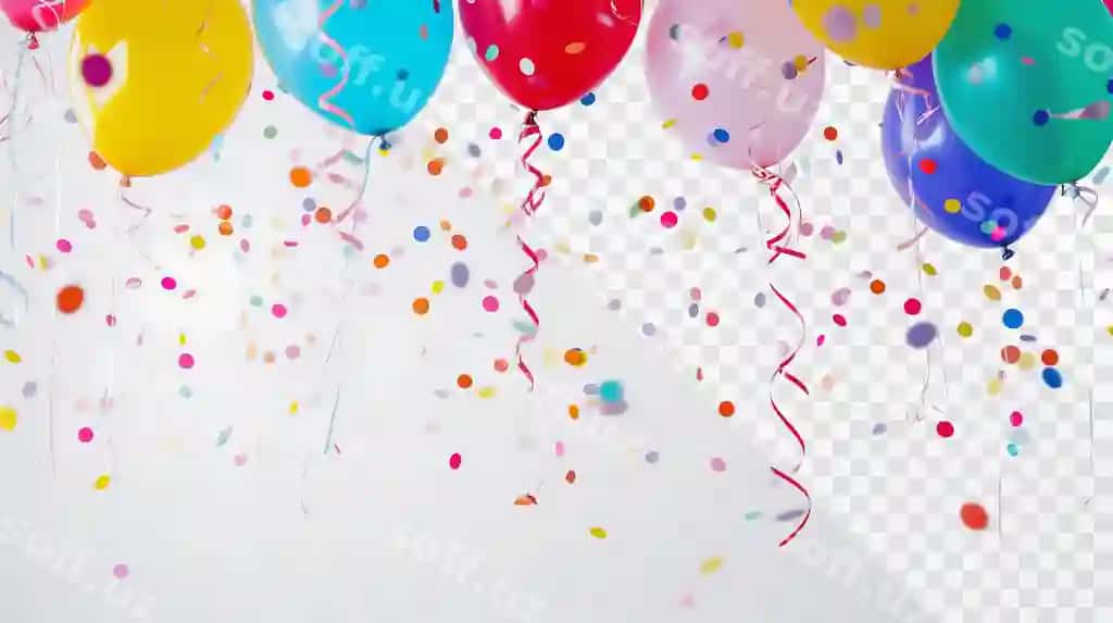 Rangli yelkali sharflar guruchi | Bunch colorful balloons with streamers them