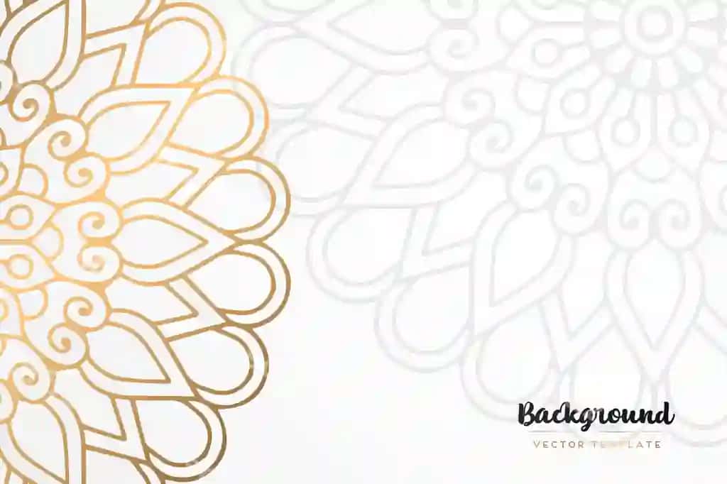 Vintaj oltin mandala foni | Vintage golden mandala background