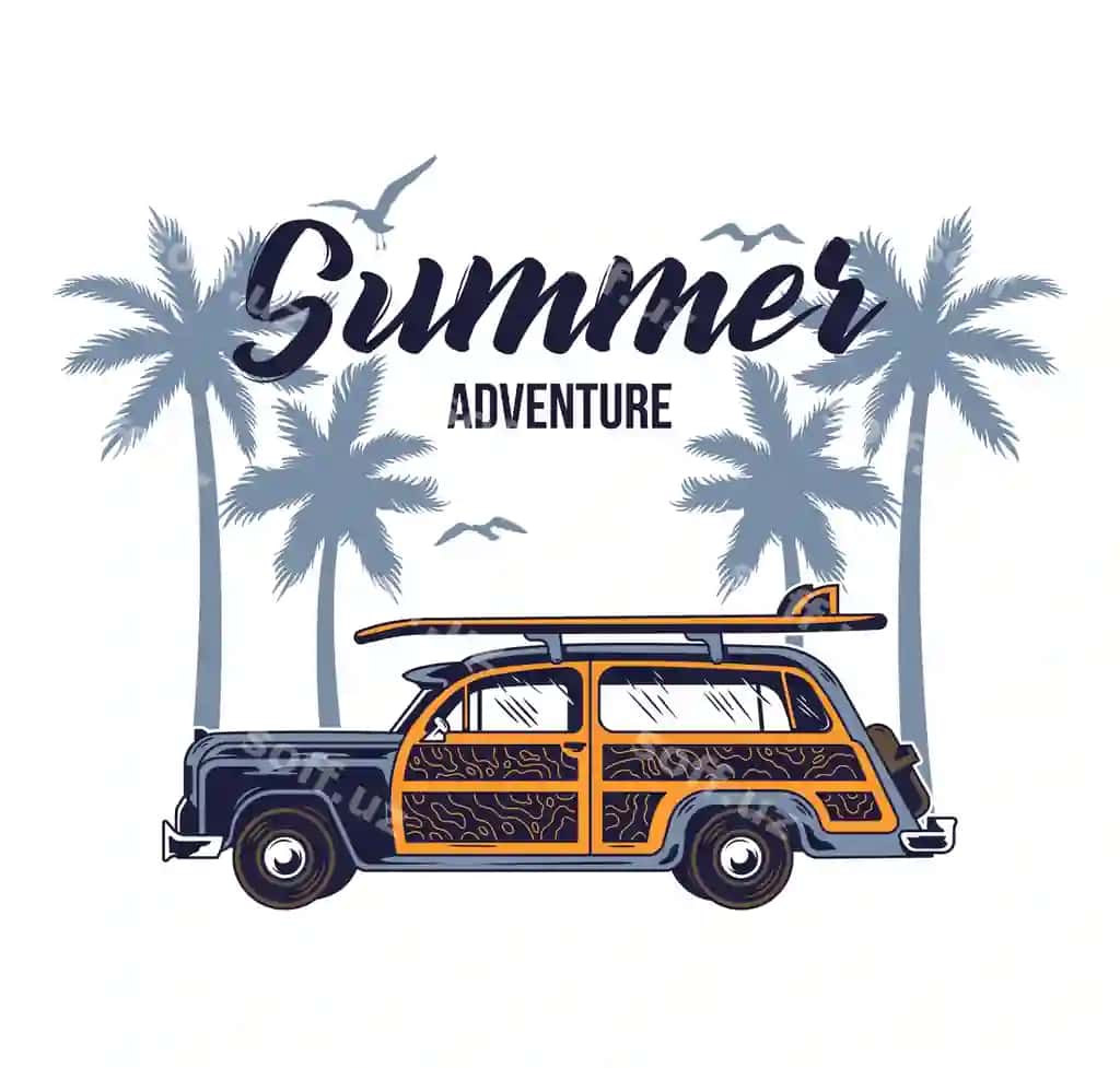 Eski vintjoz avtomobil yoz surfing sayohat yashash Paradiz Kaliforniya | Old vintage car summer surfing traveling living paradise california
