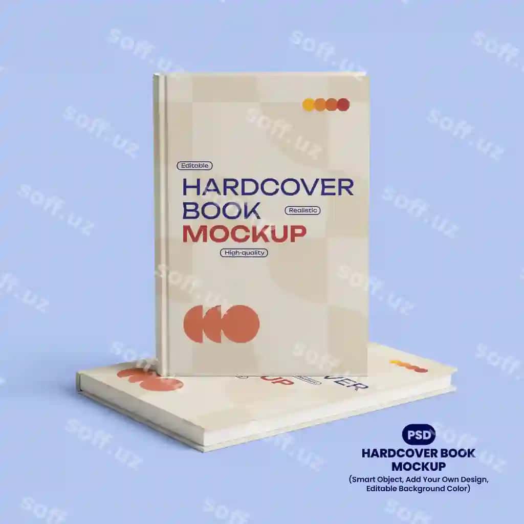 Realistik joylangan qattiq qo'shiqli kitob mockup PSD dizayni mahsulot taqdimoti | Realistic stacked hardcover book mockup psd design product presentation
