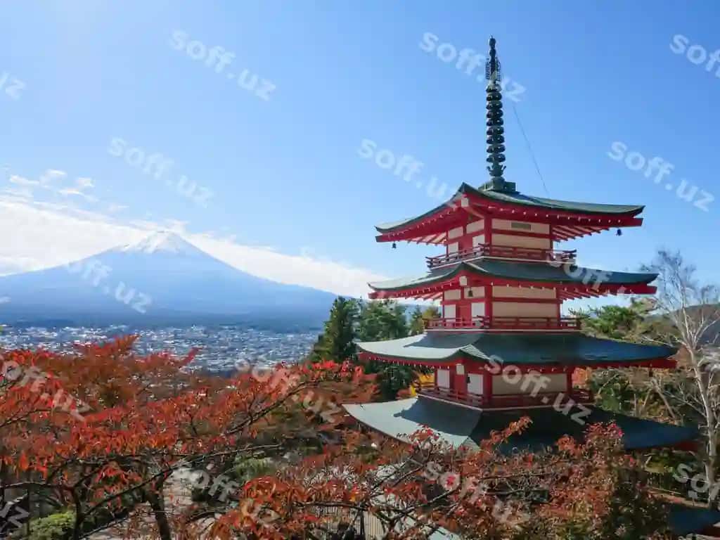 Chureito pagoda Fuji to'pka | Chureito pagoda mountain fuji