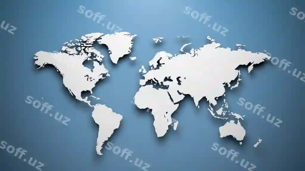 Dunyo xaritasi ko'k fon | World map blue background