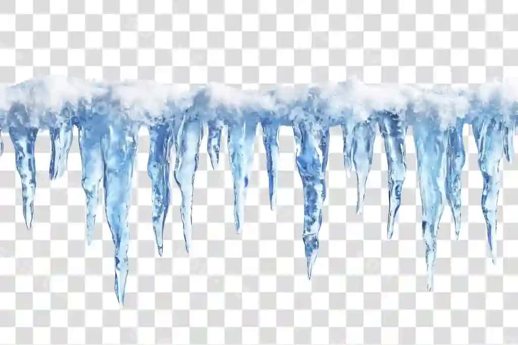 Ko'k mrok mroklari qish qor | Blue icicle icicles winter snow