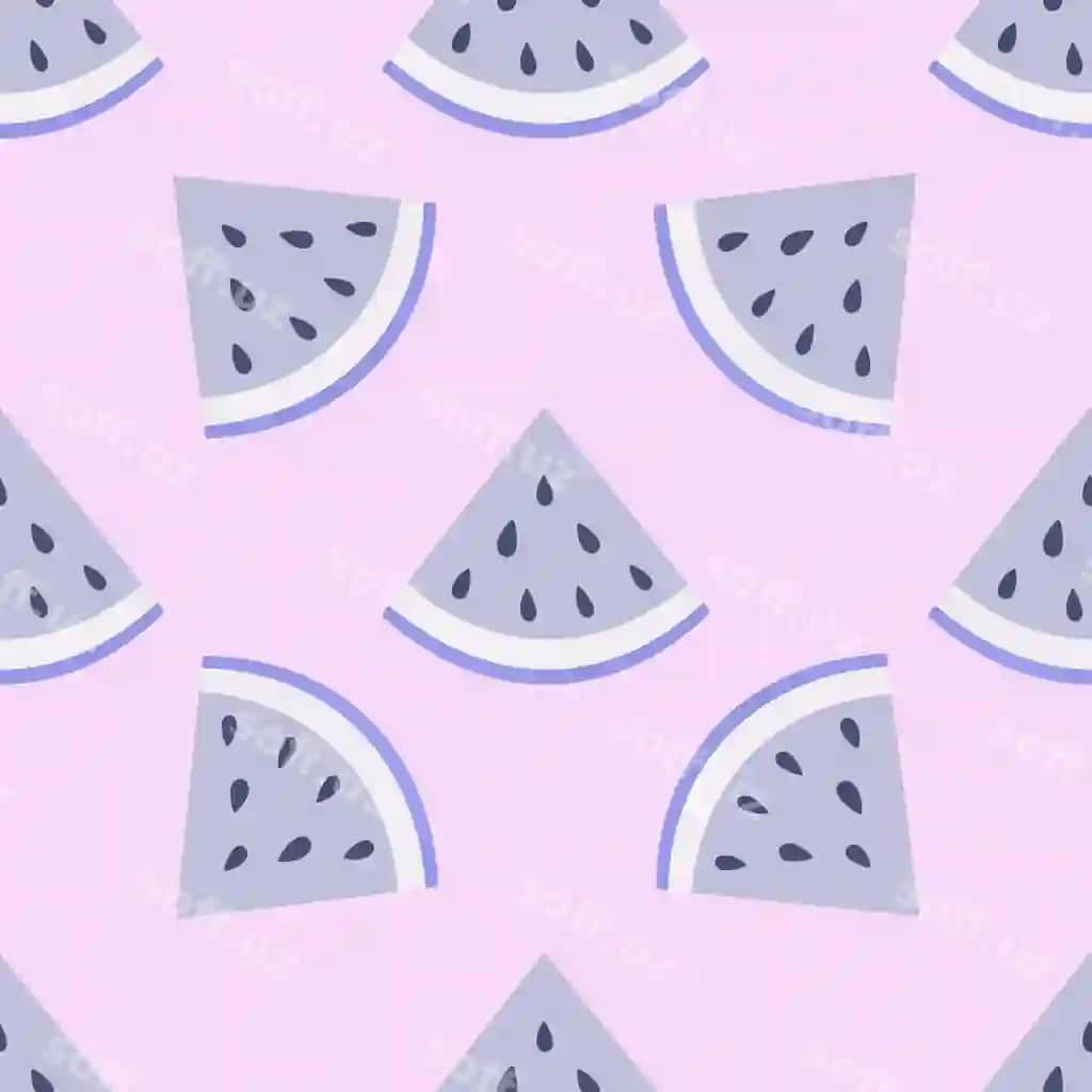 Tarvuz doychasi uzilmasli naqsh yoz meva bari fon | Watermelon slice seamless pattern summer fruit berry background