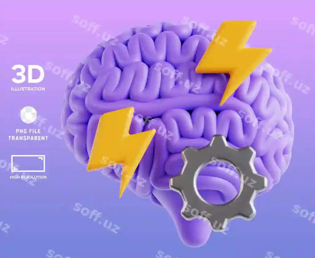 Psd g'oya to'plash 3d illustratsiya | Psd brainstorming 3d illustration
