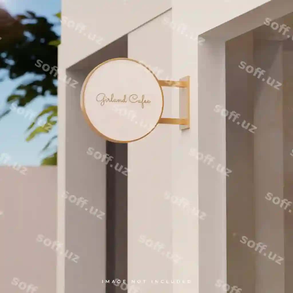 Signa logotipi mockup | Sign logo mockup