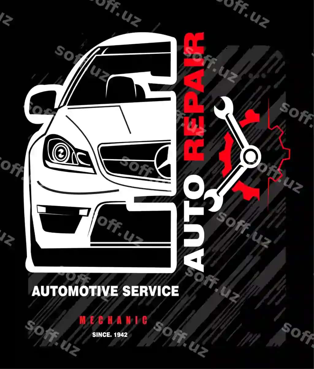 Avtomobil ta'mir slogan futbolka grafik tipografiya bosish illustratsiya | Auto repair slogan tee graphic typography print ilustretion t shirt
