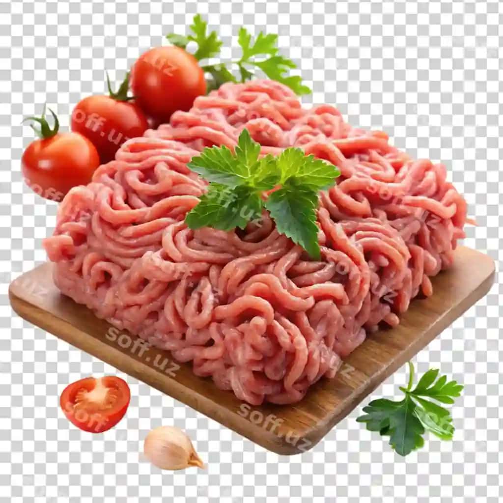To'qqaq va mol goshti minced murobbiy qilingan, yaqlama, yangi, tekis chiziqlash, orqali ajratilgan | Raw chicken beef mince ready cook fresh meat isolated transparent