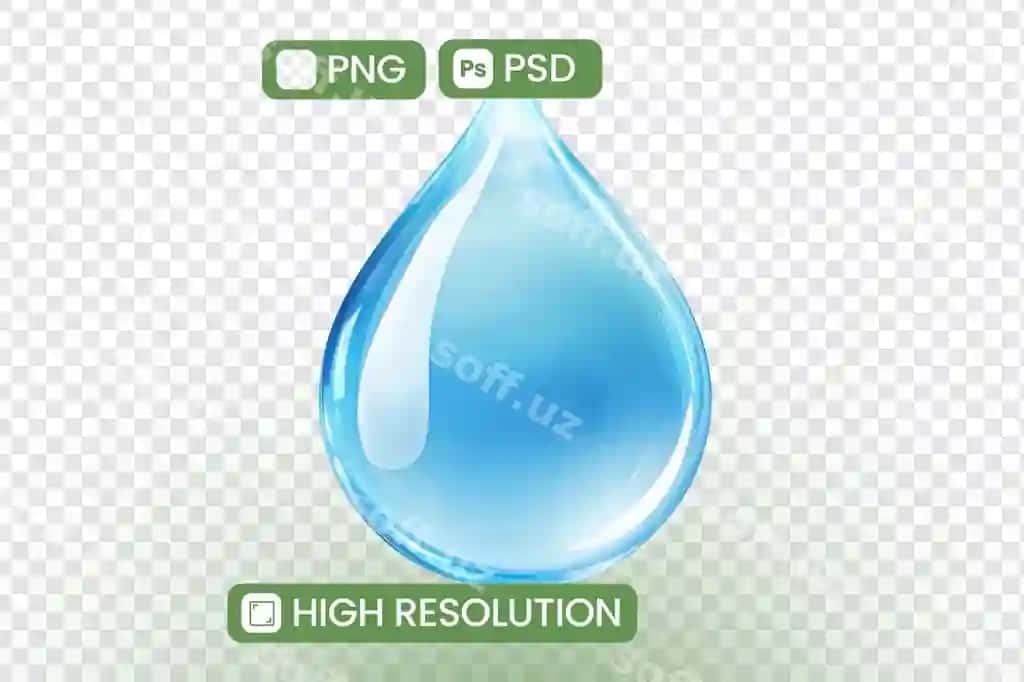 Kristalli toza suv tomchisi png psd yuqori aniqlikdagi tasvirlar dizayn loyihalari | Crystalclear water drop png psd highresolution images design projects