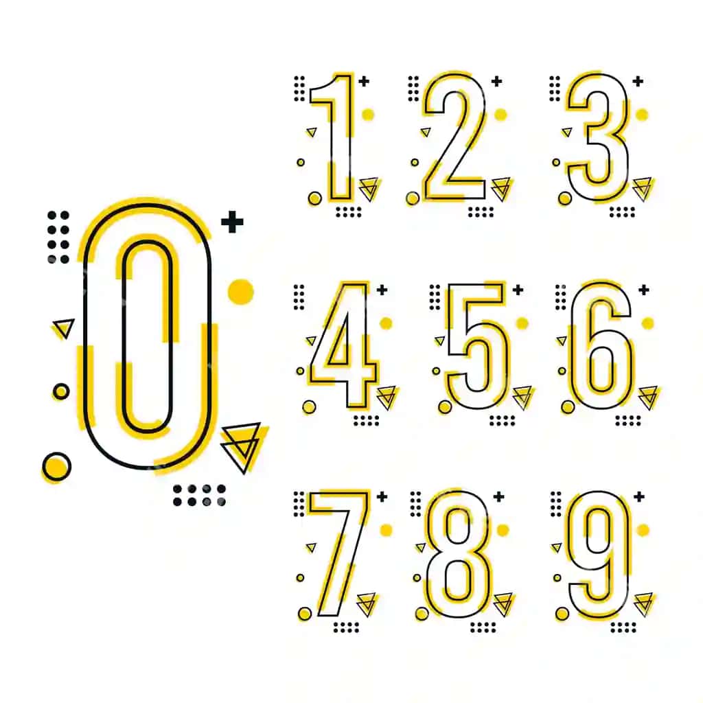 Trend raqami dizayn shabloni | Trend number design template