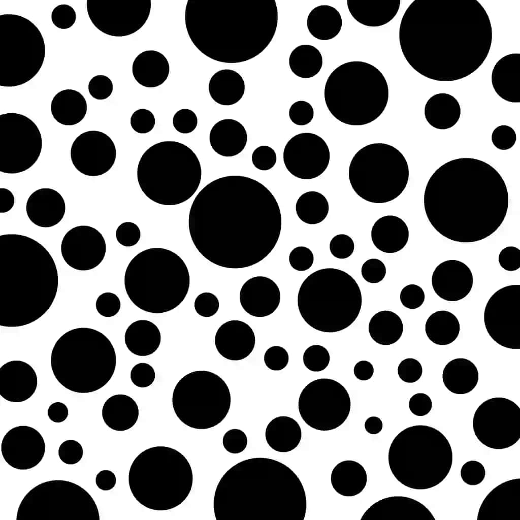 Polka nuqtalari choksiz tekstura vektor tasviri foni | Polka dots seamless texture vector illustration background