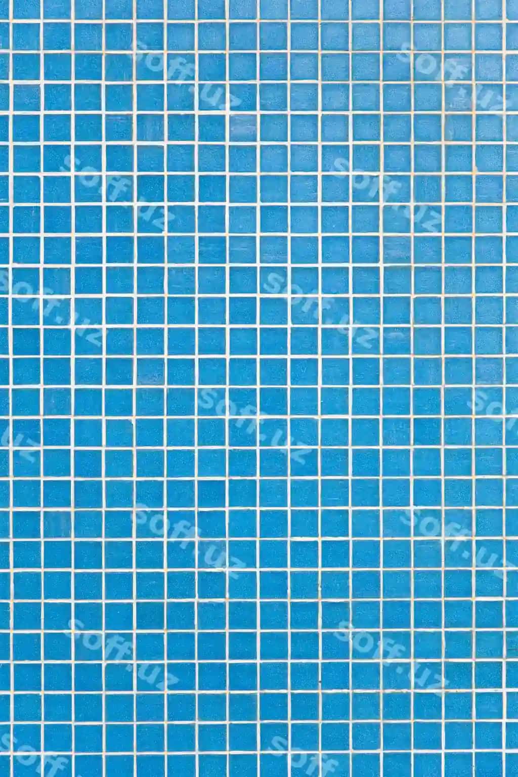Kvadrat naqshli ko'k patlanga | Square pattern blue tiles