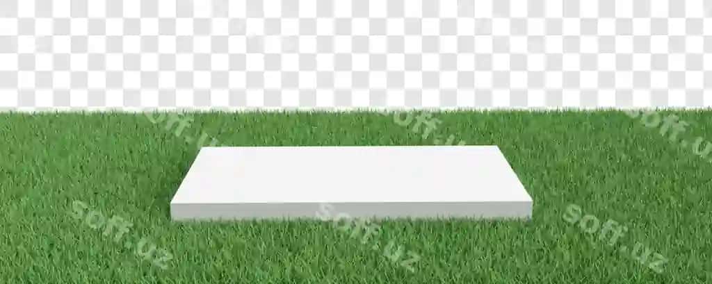 Sahna yaratuvchi oq platforma chaman | Scene creator white platform grass