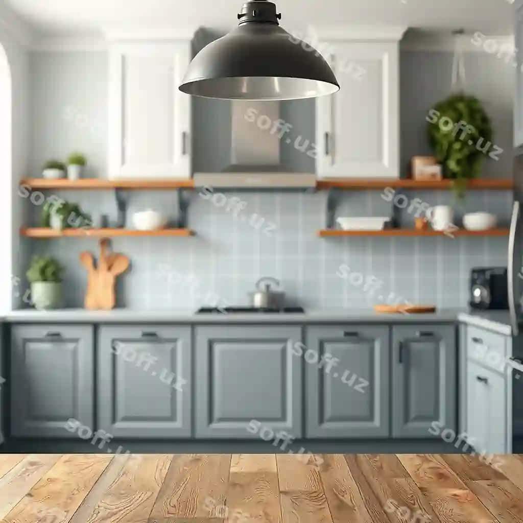Bo'sh tayog' kuhona foni | Empty wooden table kitchen background