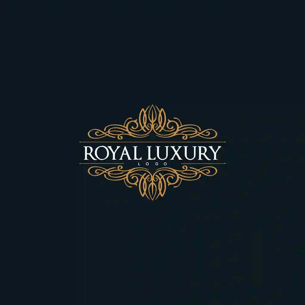 Qirollik hashamatli bezak logotipi | Royal luxury ornamental logo