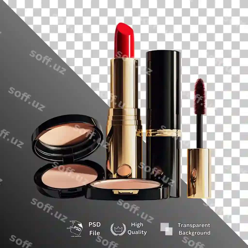 Go'zallik mahsuloti izolyatsiya qilingan shaffof fon | Beauty product isolated transparent background