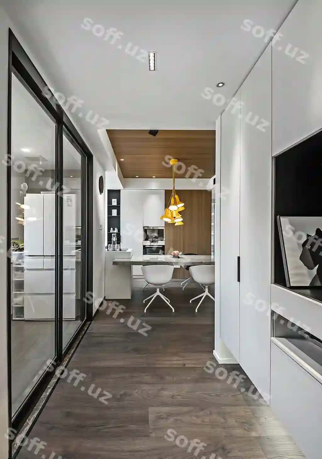 Zamonaviy minimalistik kvartira ichki dekori | Modern minimalist apartment interior