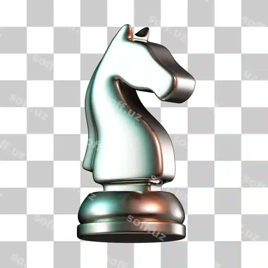 Shaxmat ati 3 o'lchovli piyoda ikonasi | Knight chess pawn 3d icon