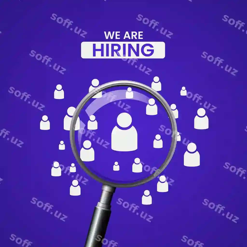 Biz ishga olinyapmiz, jamoaga qo'shilish, e'lon, ishga olish, rekrutment, ochiq vakansiya | We are hiring join team announcement hiring recruitment open vacancy