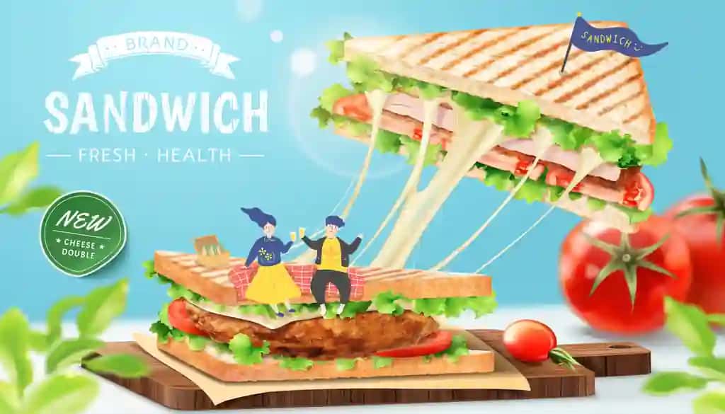 Chiroyli er-xotin maydalangan tovuqli pishloqli sendvich reklamalari | Stringy cheese chicken sandwich ads with lovely couple chopping