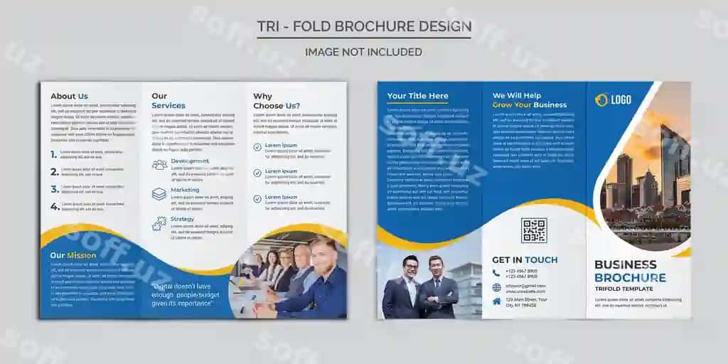 Korporat třífoldskiy brosshyrka | Corporate trifold brochure