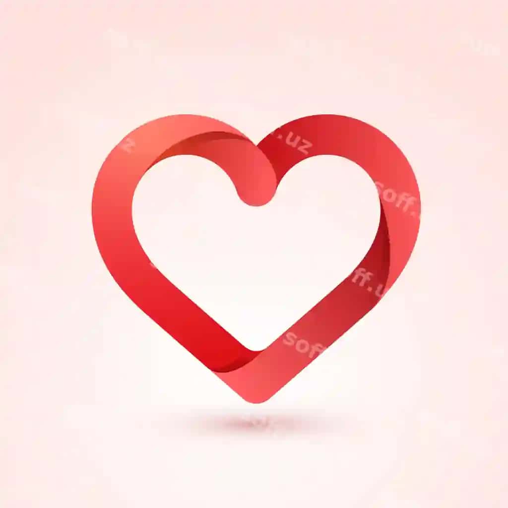 Chiroyli qizil yurak oq orqa fonda baxromli Valyentinstan kuni kontseptsiyasi | Beautiful red heart white background happy valentines day concept