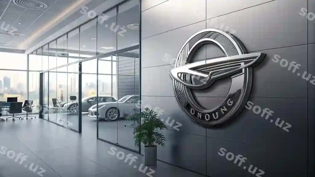 Onouung logosi zamonaviy ofis ichki dekoratsiyasi | Onouung logo modern office interior