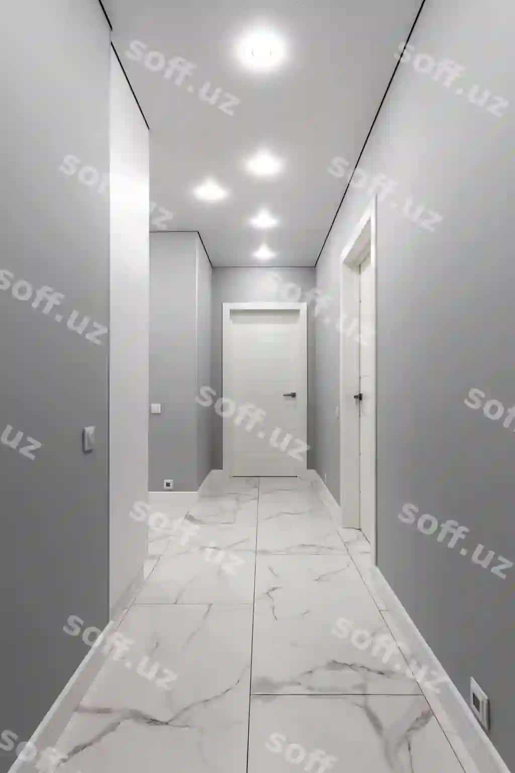 Oq kirish eshik kvartiradagi zamonaviy ički | White entrance door inside apartment modern interior