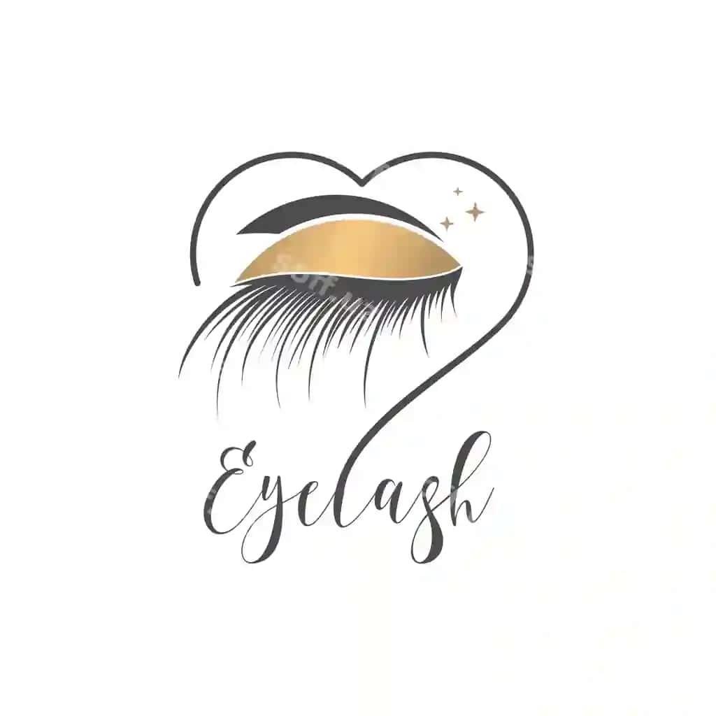 Qo'llanma vektor ikonka logo dizayni zamonaviy chiroy konsepsiyasi va premium | Eyelashes vector icon logo design with modern beauty concept premium