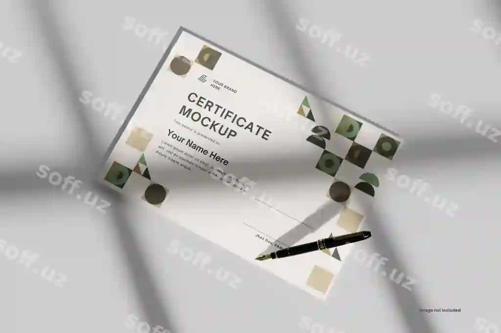 Sertifikat namunasi | Certificate mockup