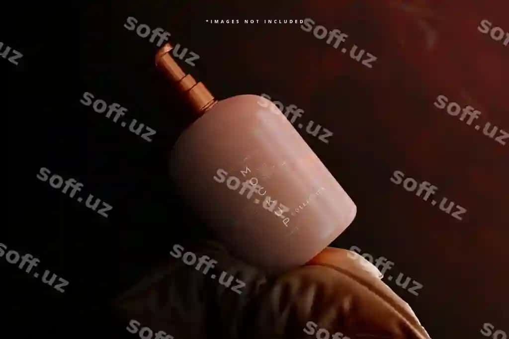 Kosmetika pompa shisha namunasi | Cosmetic pump bottle mockup