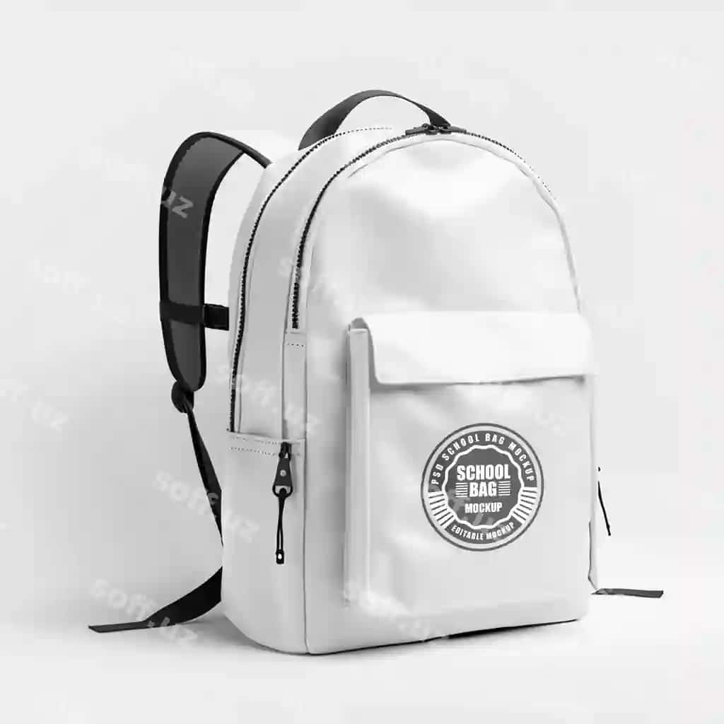 Ryukzak logotipi maketi | Backpack logo mockup