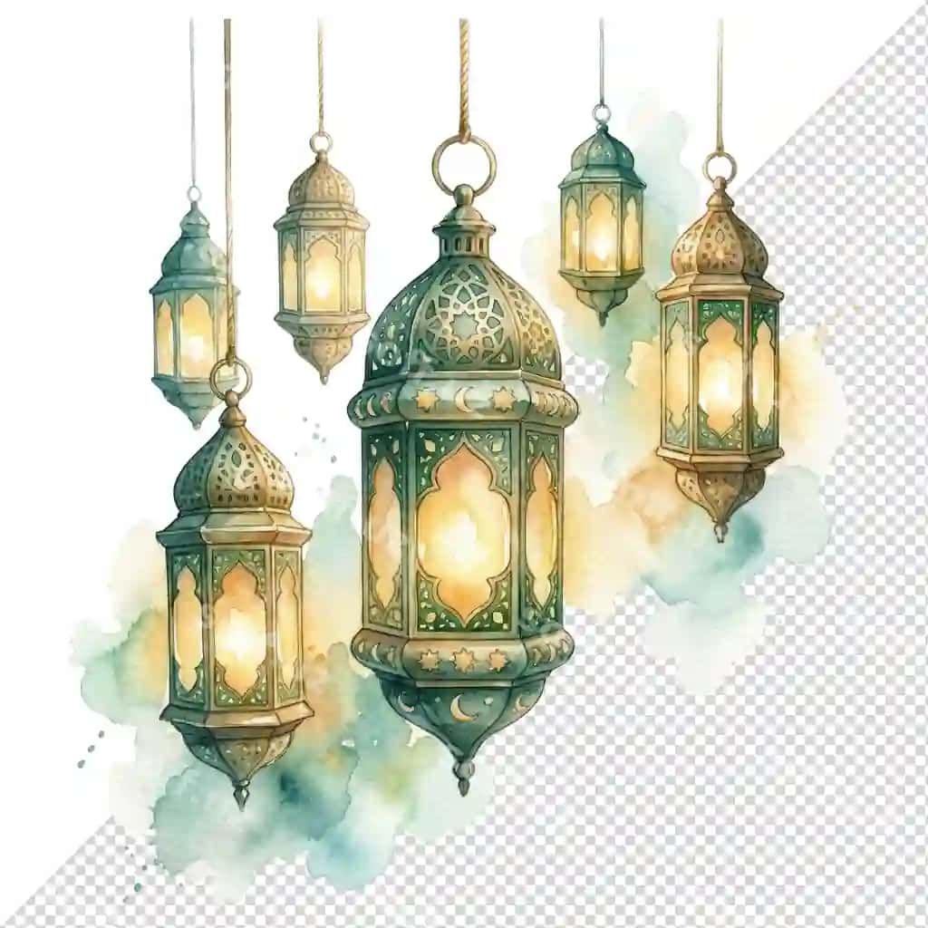 Charqotar suvara rangli chiroqlar va bayram tadbirlar | Enchanting watercolor lanterns festive occasions