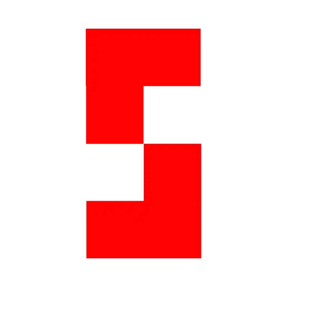 S letter logo. S harifiga logotip