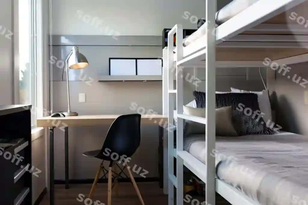 Loft yotish stol bilan aniq ish joyi zamonaviy stul | Loft bed with desk clear workspace modern chair