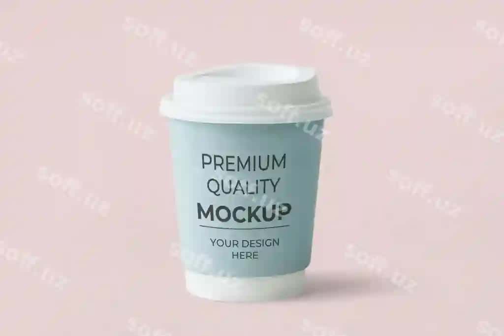 Ko'k qog'oz kofe stakichi | Blue paper coffee cup