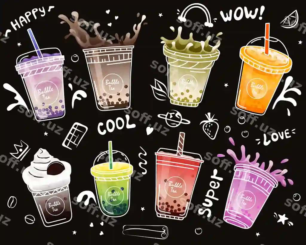 Boba choy plakati, inji choy, boba choy, mazali ichimliklar | Bubble milk tea poster pearl milk tea boba milk tea yummy drinks