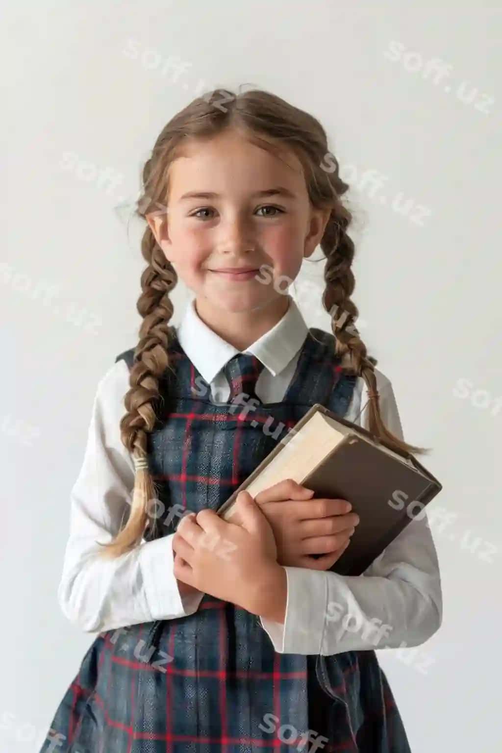 Gulchi qiz kitobni tutayotgan | Smiling girl holding book
