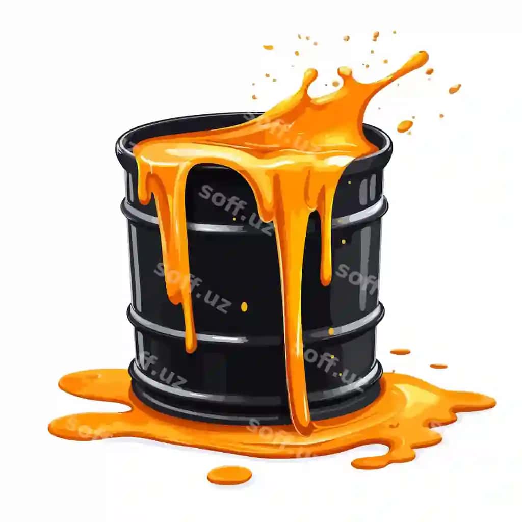 Moy chiqishi ikonka xom benzin dizel chizidan suzilish | Oil spill icon crude petrol diesel leak through crack