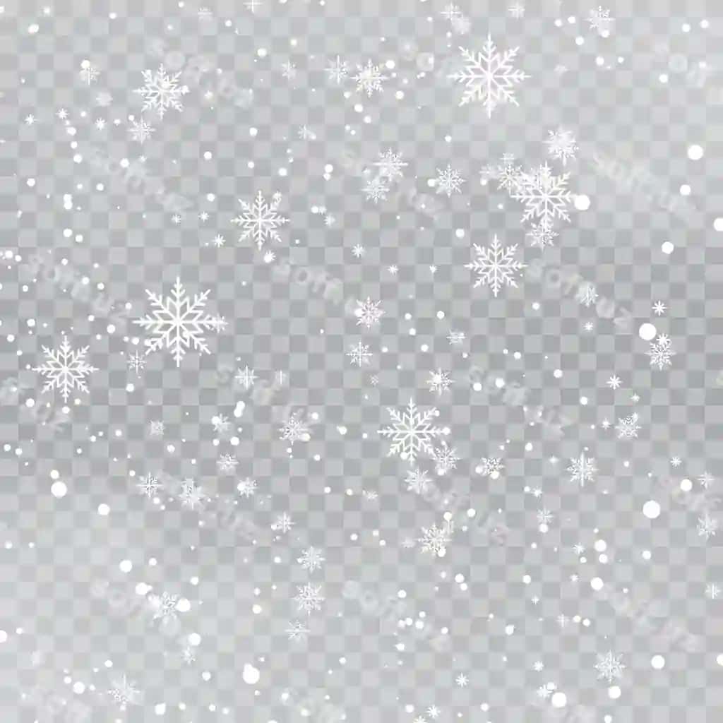 Baxtinga yangi yil kartasi tushadigan qor mezonlari shaffof | Happy new year christmas card with falling snowflakes transparent