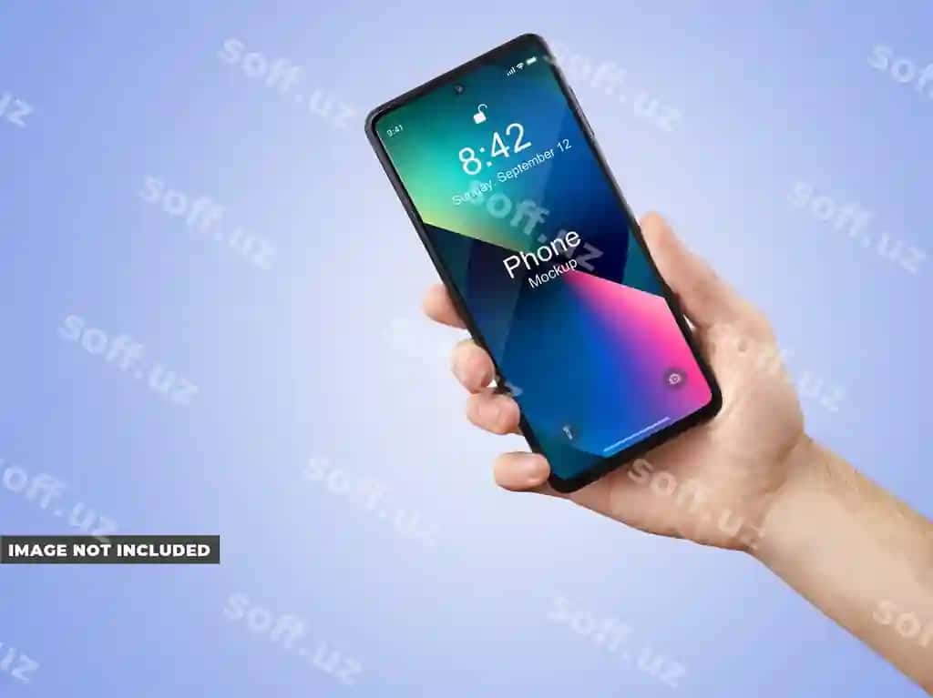 Telefon namunasi qo'l | Phone mockup hand