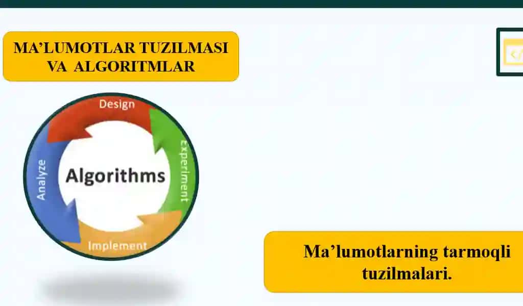Ma’lumotlarning tarmoqli tuzilmalari