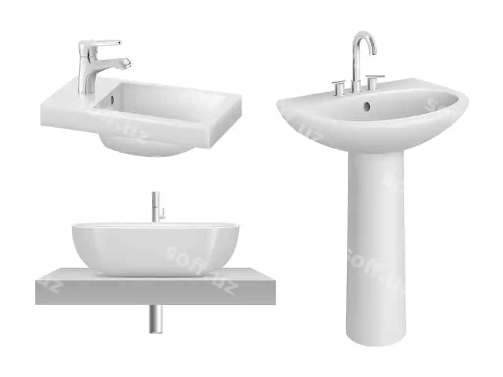 Chilgan haqiqiy tualet narsalar oq keramik chilgan tualet xona to'g'ri | Sink realistic bathroom items white ceramic sink toilet room decent