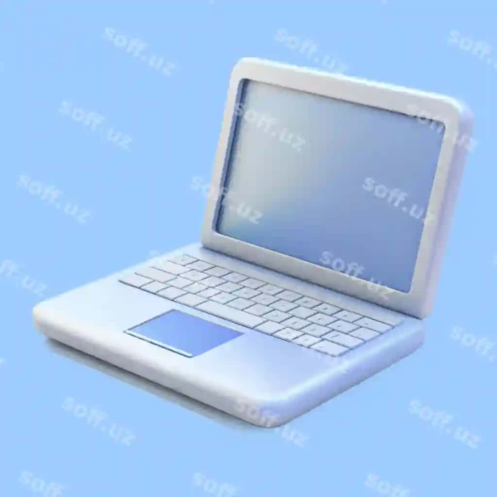 3d oq laptop ikonasi illustratsiyasi | 3d white laptop icon illustration